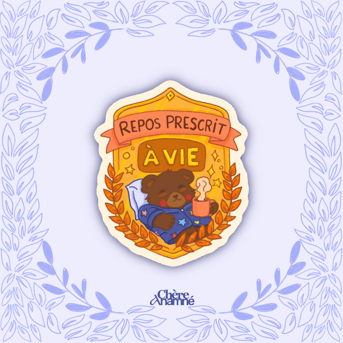 « Badge repos prescrit » - Sticker