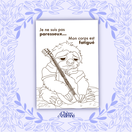 « Sully le barde fatigué » - Coloriage