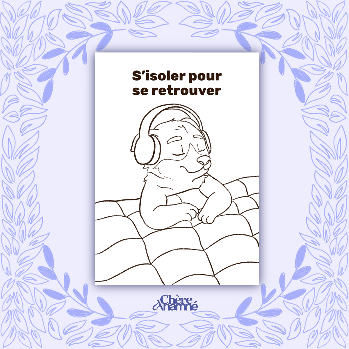 « Le chien qui s’isole » - Coloriage