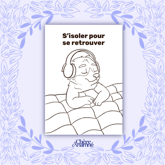 « Le chien qui s’isole » - Coloriage