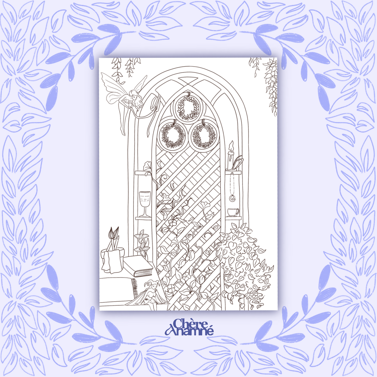 « L'atelier au rythme des feuilles » - Coloriage