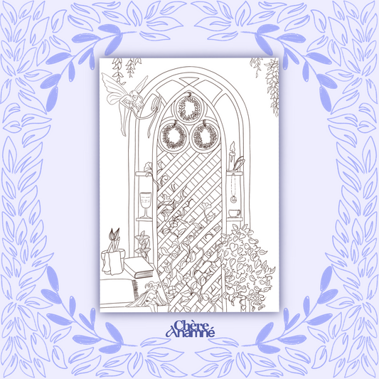 « L'atelier au rythme des feuilles » - Coloriage